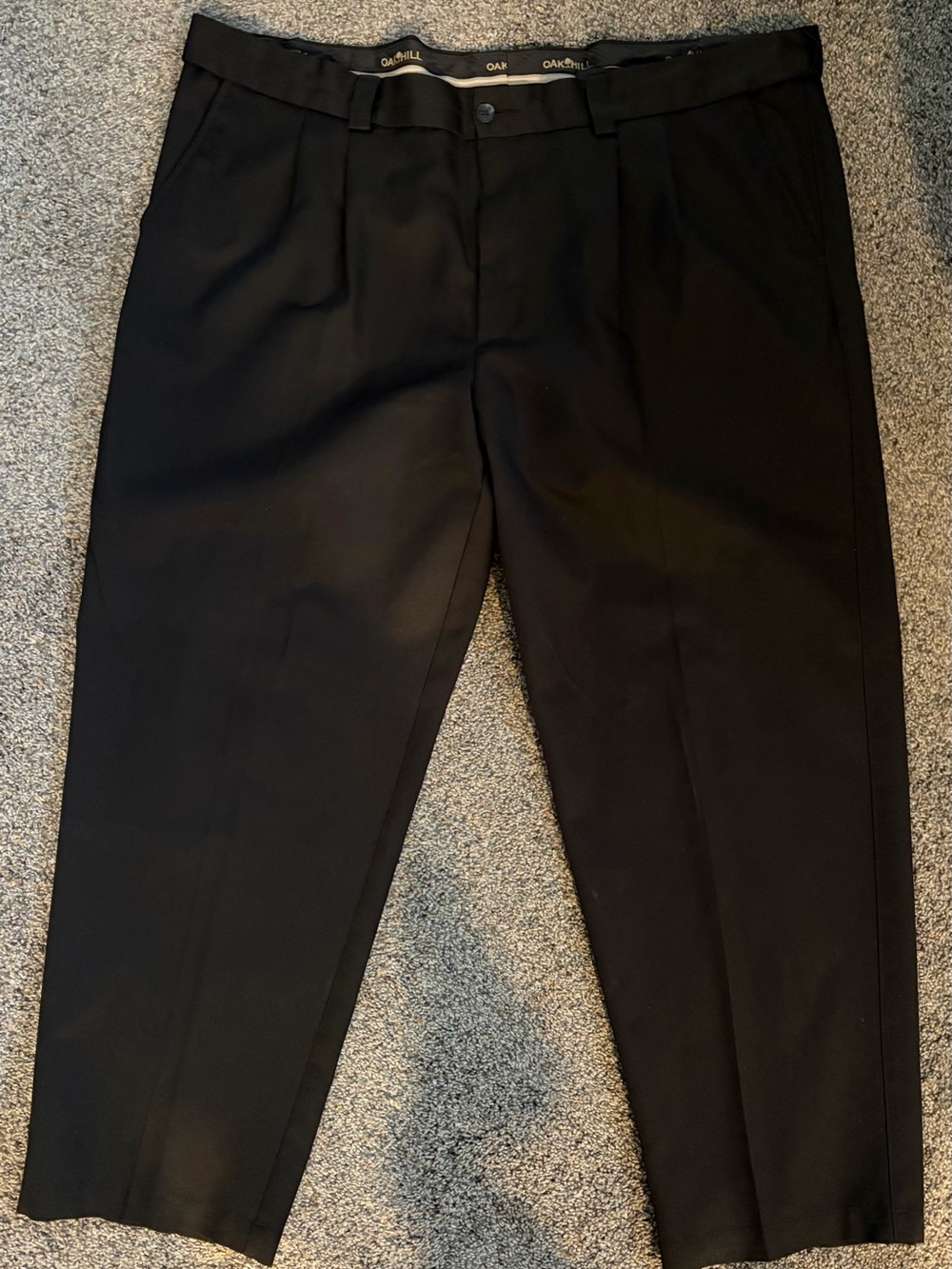 Oak Hill Black Tailored Dress Pants for Men